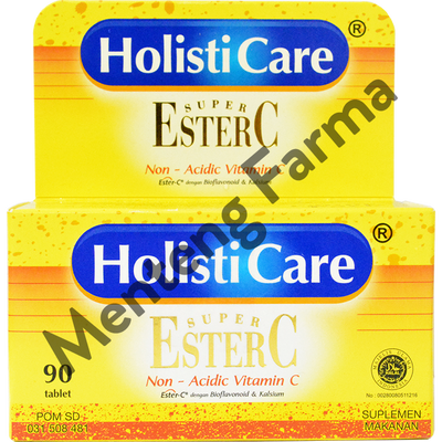 Holisticare Ester C 90 Tablet - Suplemen Vitamin C & Daya Tahan Tubuh - Menteng Farma