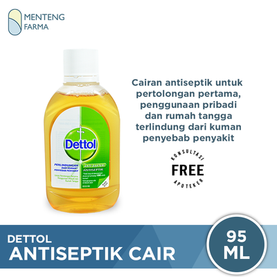 Dettol Antiseptik 95 ML - Menteng Farma