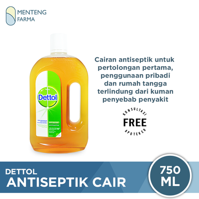 Dettol Antiseptik 750 ML - Menteng Farma