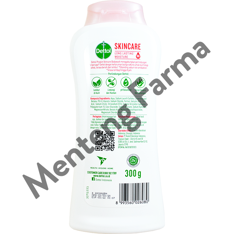 Sabun Mandi Cair Dettol - Skin Care (300 ML) - Menteng Farma