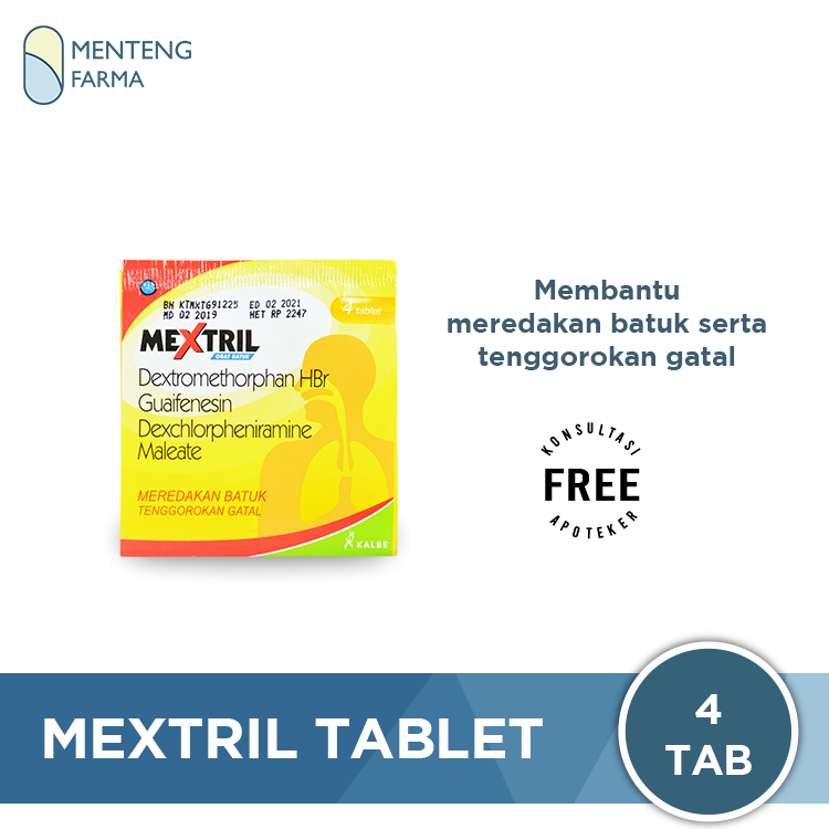 Mextril Tablet - Obat Batuk dan Flu - Menteng Farma