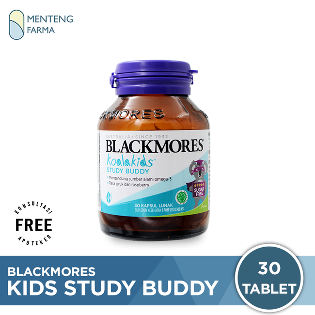 Blackmores Koala Kids Study Buddy 30 Kapsul - Suplemen Anak Omega 3 - Menteng Farma