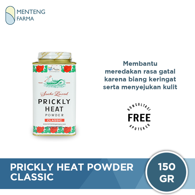 Prickly Heat Powder Classic - Bedak Antiseptik Gatal & Biang Keringat - Menteng Farma