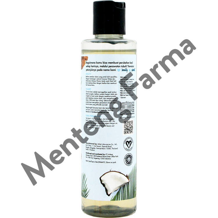 Love Beauty and Planet Body Wash Coconut Water & Mimosa Flower 200 mL - Vegan Soap Kulit Sensitif - Menteng Farma