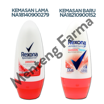 Rexona Anti-Perspirant Deodorant Roll On Passion 45 ML - Memberikan Keharuman dan Menyegarkan Ketiak - Menteng Farma