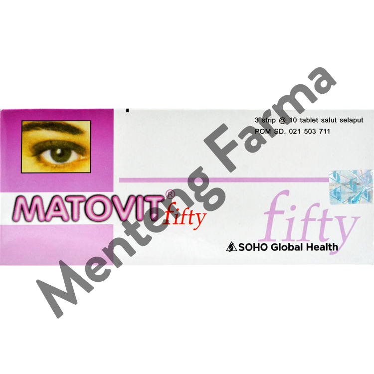 Matovit Fifty 10 Tablet - Suplemen Mata Untuk Orang Tua - Menteng Farma