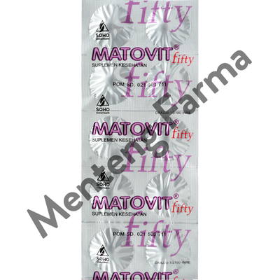 Matovit Fifty 10 Tablet - Suplemen Mata Untuk Orang Tua - Menteng Farma