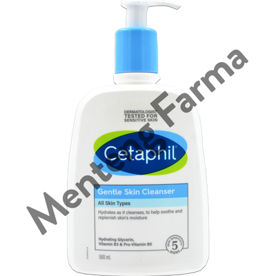 Cetaphil Gentle Skin Cleanser 500 mL | Pembersih Wajah dan Tubuh - Menteng Farma