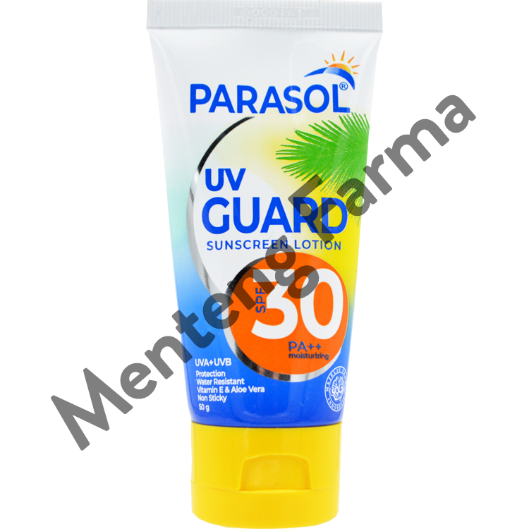 Parasol UV Guard Sunscreen SPF 30 - 50 Gram - Lotion Tabir Surya - Menteng Farma