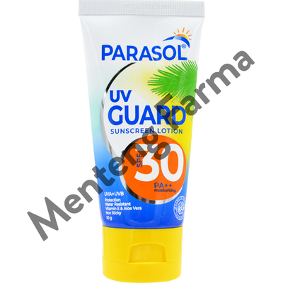 Parasol UV Guard Sunscreen SPF 30 - 50 Gram - Lotion Tabir Surya - Menteng Farma