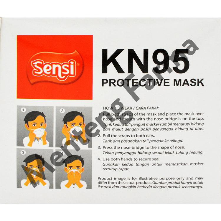 Sensi Mask KN95 Isi 20 Masker - Masker Pelindung 5 Ply Double Filter - Menteng Farma