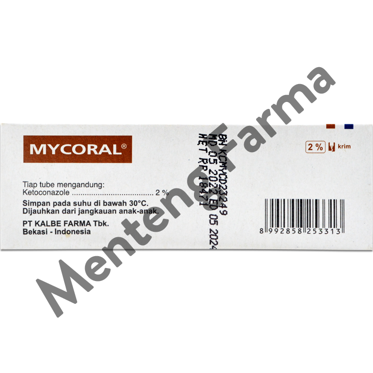 Mycoral Krim 2% - Salep Gatal Jamur - Menteng Farma