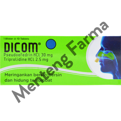 Dicom 10 Tablet - Pereda Hidung Tersumbat - Menteng Farma