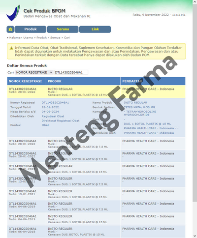 Insto Regular 15 ml - Obat Tetes Mata - Menteng Farma