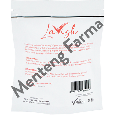 Lavish Feminine Cleansing Wipes - Menteng Farma