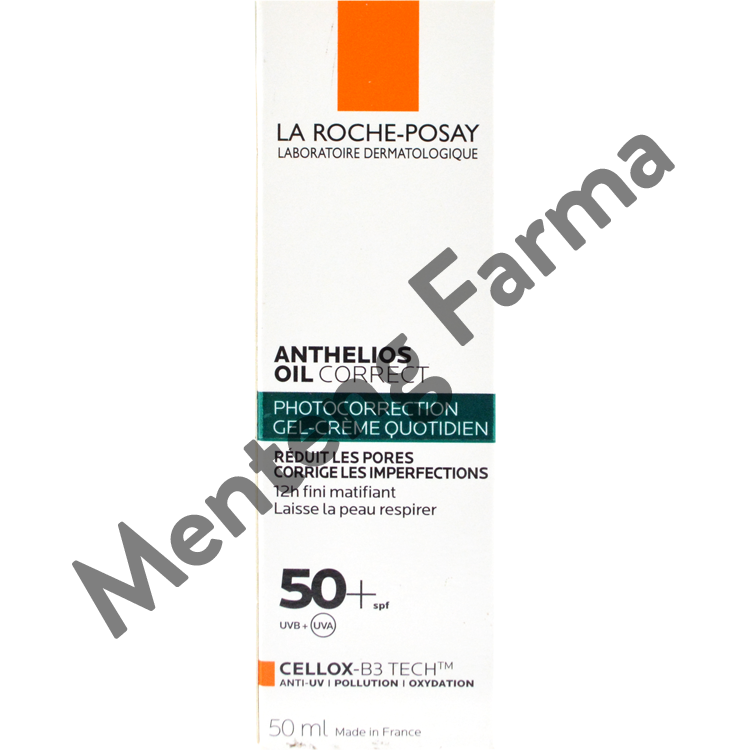 La Roche Posay Anthelios Oil Correct 50+ SPF 50 mL - Tabir Surya Kulit Berminyak dan Berjerawat - Menteng Farma