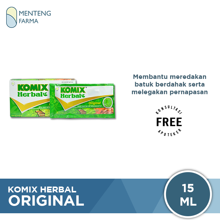 Komix Herbal Original - Sachet - Menteng Farma