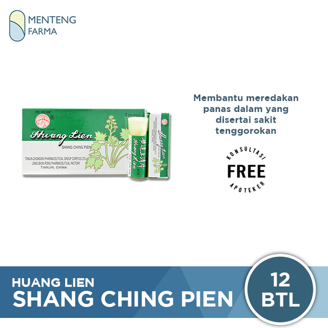Huang Lien Shang Ching Pien - Demam- Panas Dalam Dan Sakit Tenggorokan - Menteng Farma