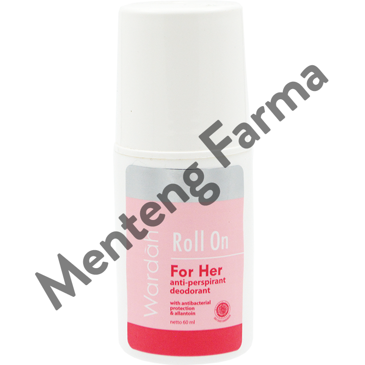 Wardah Roll On For Her 60 mL - Deodorant Anti Keringat - Menteng Farma