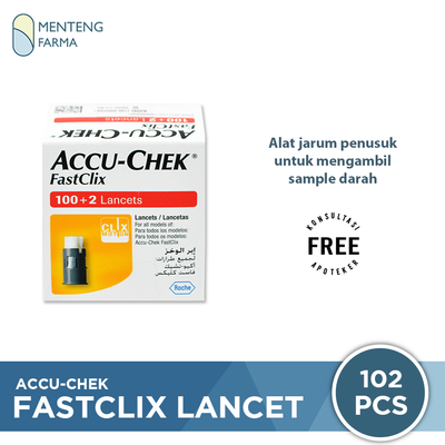 Accu-Chek Fastclix 102 Lancets - Jarum Lancet Sekali Pakai - Menteng Farma