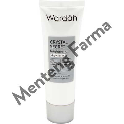 Wardah Crystal Secret Brightening Day Cream 15 mL - Pencerah dan Pelembab Kulit Wajah - Menteng Farma