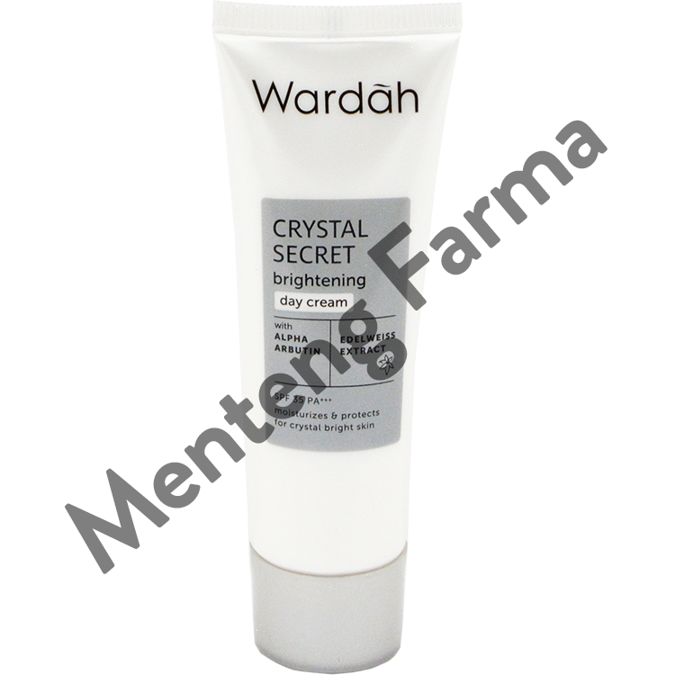 Wardah Crystal Secret Brightening Day Cream 15 mL - Pencerah dan Pelembab Kulit Wajah - Menteng Farma