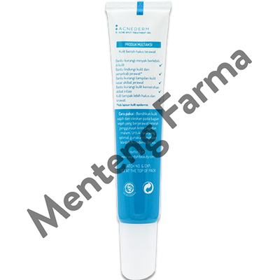 Wardah Acnederm Acne Spot Treatment Gel 15 mL - Gel Jerawat dengan BHA dan Willowherb Extract - Menteng Farma