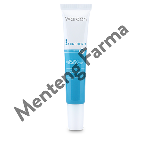 Wardah Acnederm Acne Spot Treatment Gel 15 mL - Gel Jerawat dengan BHA dan Willowherb Extract - Menteng Farma