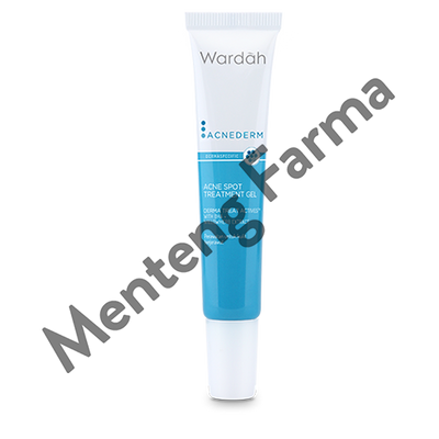 Wardah Acnederm Acne Spot Treatment Gel 15 mL - Gel Jerawat dengan BHA dan Willowherb Extract - Menteng Farma