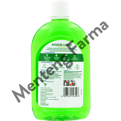 Dettol Hygiene Liquid Lime 500 mL - Disinfektan Multifungsi Pembunuh Kuman Aroma Jeruk Nipis - Menteng Farma