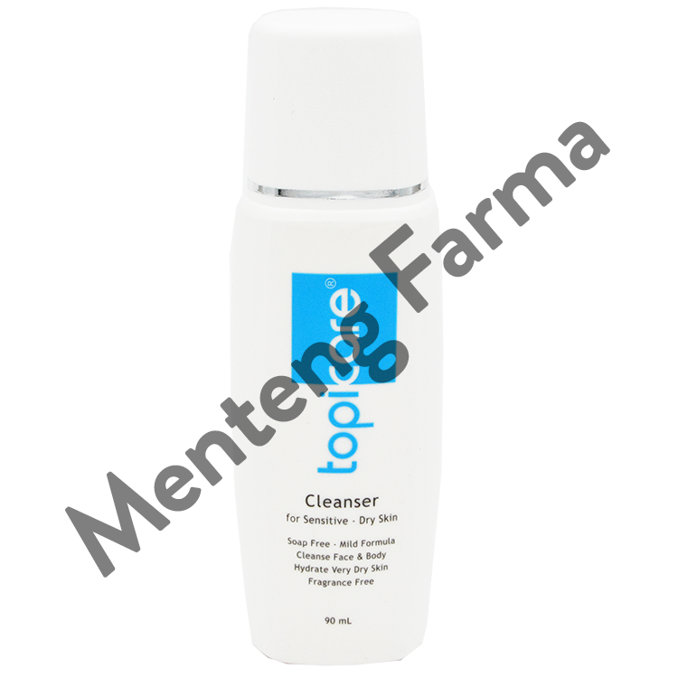 Topicare Cleanser 90 mL - Pembersih Wajah Tubuh dan Kulit Kering - Menteng Farma