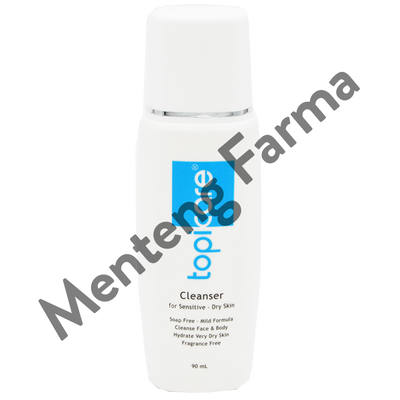 Topicare Cleanser 90 mL - Pembersih Wajah Tubuh dan Kulit Kering - Menteng Farma