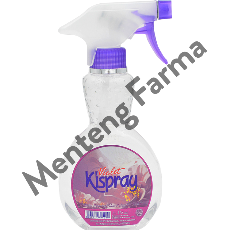 Kispray Pewangi dan Pelembut Botol Violet 318 mL - Pewangi dan Pelembut Pakaian - Menteng Farma