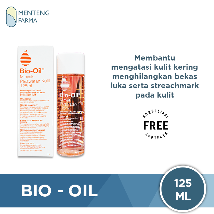 Bio Oil (Penghilang Bekas Luka & Streachmark) 125 mL - Menteng Farma