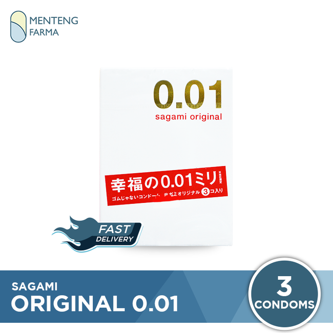 Kondom Sagami Original 0.01 Isi 3 Pcs - Menteng Farma