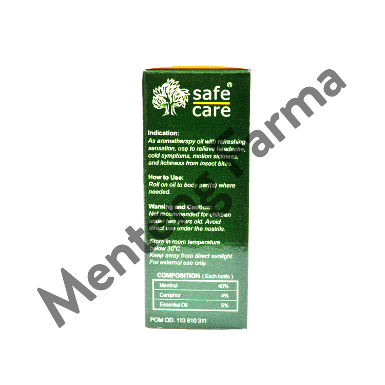 Safe Care Minyak Angin Aromatherapy Refreshing Oil 5 mL - Menteng Farma