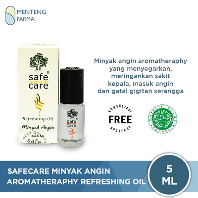 Safe Care Minyak Angin Aromatherapy Refreshing Oil 5 mL - Menteng Farma