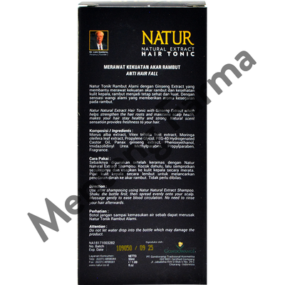 Natur Hair Tonic Ginseng Extract 50 ML - Vitamin Rambut Rontok - Menteng Farma