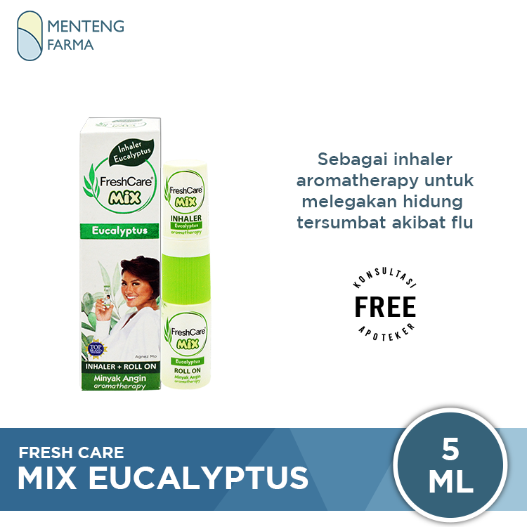 Freshcare Mix Eucalyptus - 2 in 1 Roll On dan Inhaler - Menteng Farma