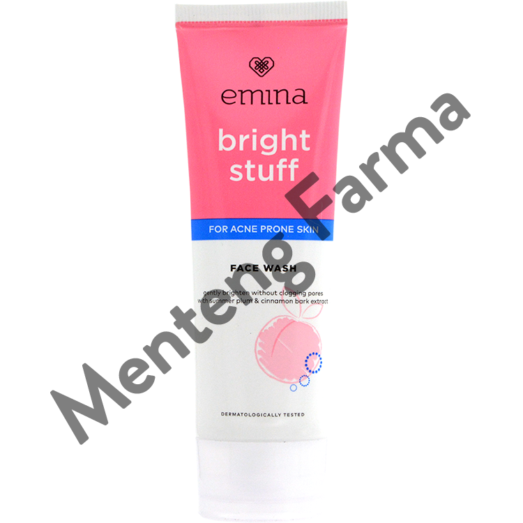 Emina Bright Stuff for Acne Prone Skin Face Wash 50 mL - Pembersih Wajah Untuk Kulit Berjerawat - Menteng Farma