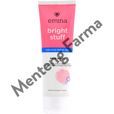 Emina Bright Stuff for Acne Prone Skin Face Wash 50 mL - Pembersih Wajah Untuk Kulit Berjerawat - Menteng Farma