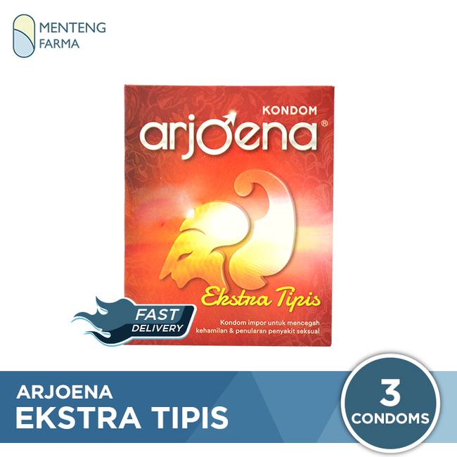 Kondom Arjoena Ekstra Tipis - Isi 3 - Menteng Farma