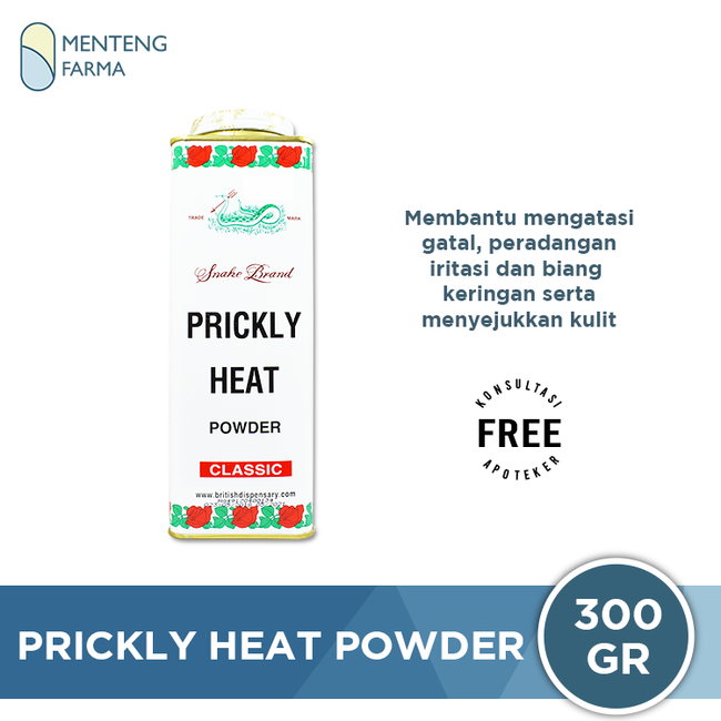 Prickly Heat Powder Clasic 300 Gram - Menteng Farma