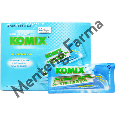 Komix (Rasa Peppermint) - Dus Isi 30 sachet - Menteng Farma