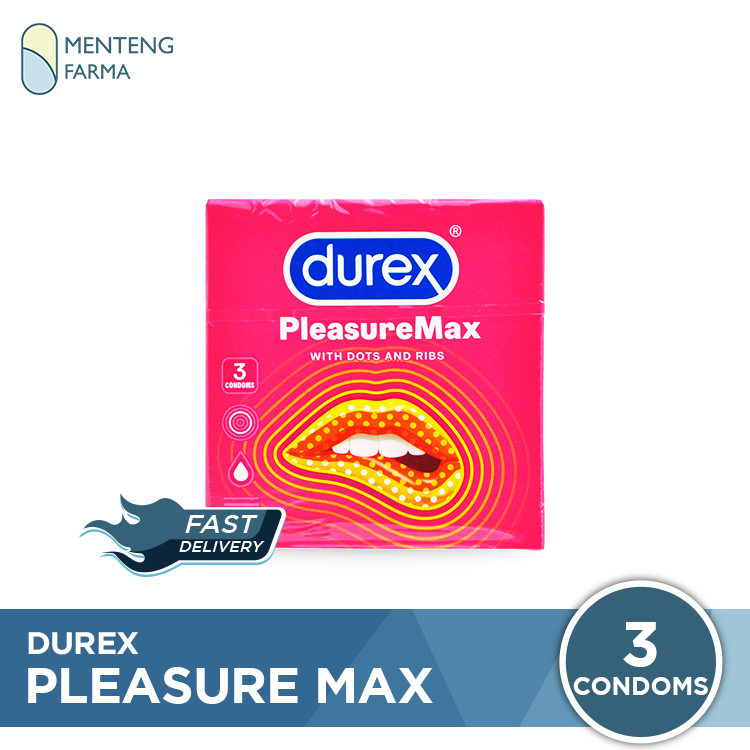 Kondom Durex Pleasuremax - Isi 3 - Menteng Farma