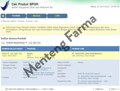 Mastin Ekstrak Kulit Manggis Isi 100 Capsules - Suplemen Kesehatan - Menteng Farma