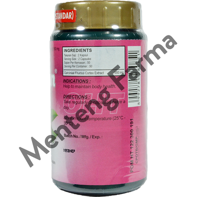 Mastin Ekstrak Kulit Manggis Isi 100 Capsules - Suplemen Kesehatan - Menteng Farma