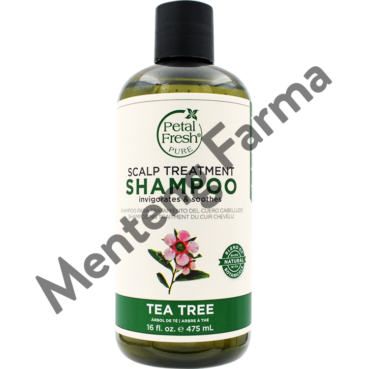 Petal Fresh Pure Shampoo Tea Tree 475 mL - Merawat Kulit Kepala dan Rambut - Menteng Farma