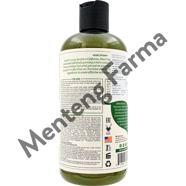 Petal Fresh Pure Shampoo Grape Seed & Olive Oil 475 mL - Menghidrasi dan Memperbaiki Rambut Rusak - Menteng Farma