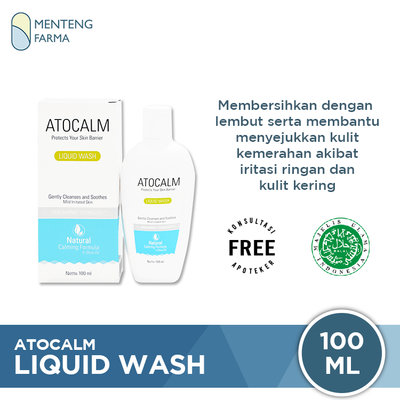 Atocalm Liquid Wash 100 ML - Pembersih Untuk Kulit Kering dan Sensitif - Menteng Farma